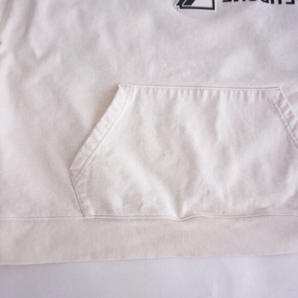 We11Done Logo-Print Mirror Hoodie Ivory Streetwear Sweatshirt XS - Picture 6 of 15